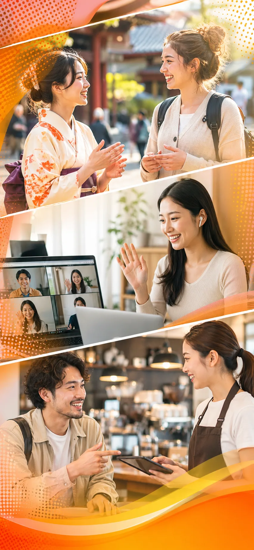 Professionals using Japanese in meetings, presentations, and daily life in Japan